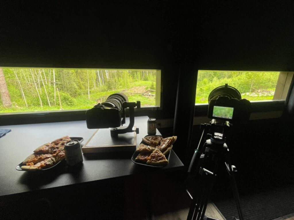 Lars Kundsen & Kim Nielsen in the Wildlife Dreams hide