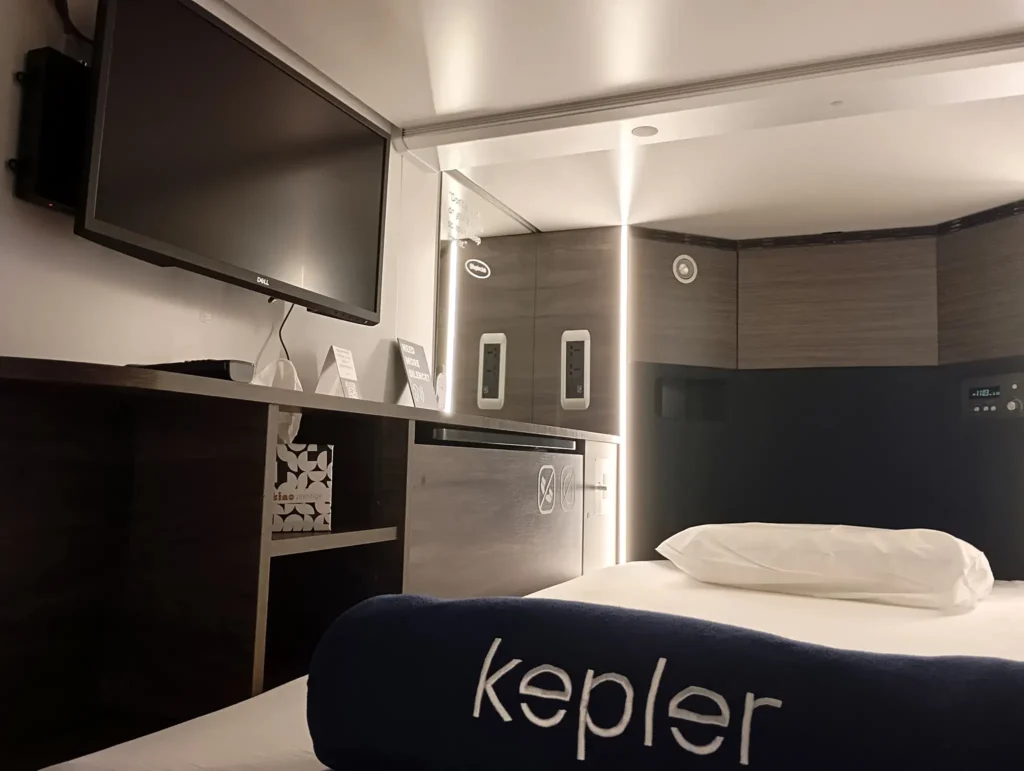 Sleeping Pods at Riga Airport, Latvia.