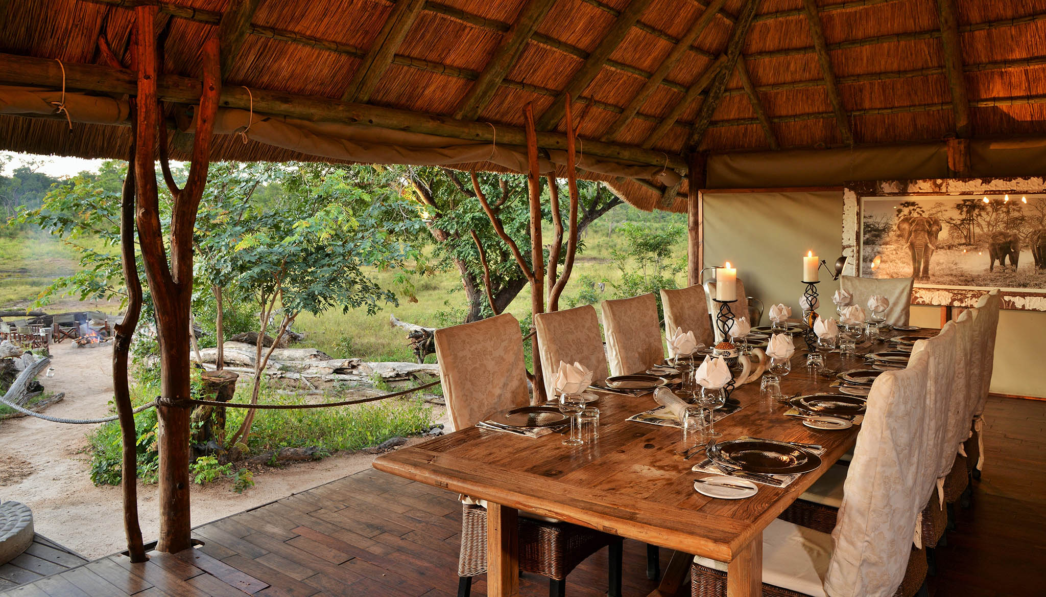 KHULU BUSH CAMP luxury accommodation on our Wildlife Photography Safaris