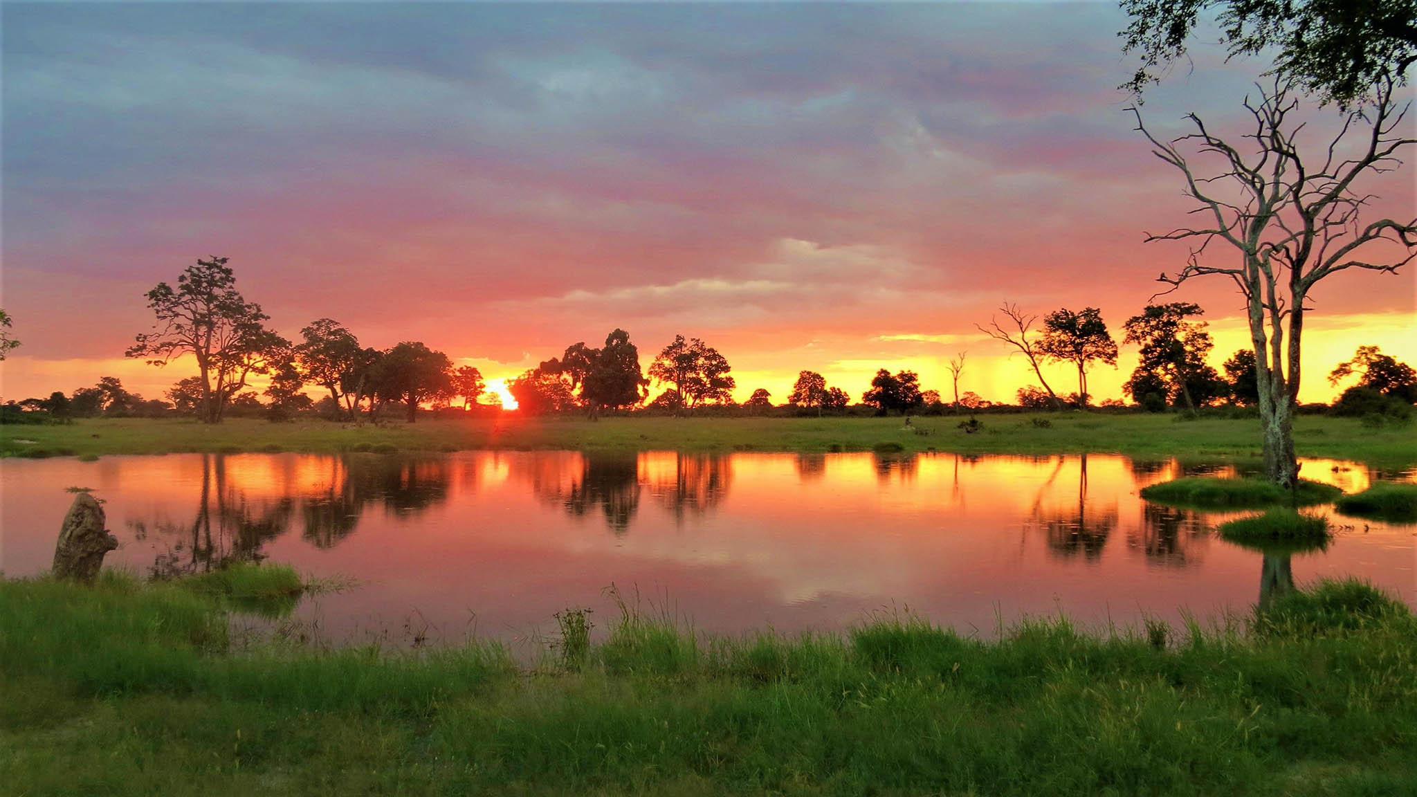 Sunset in Hwange